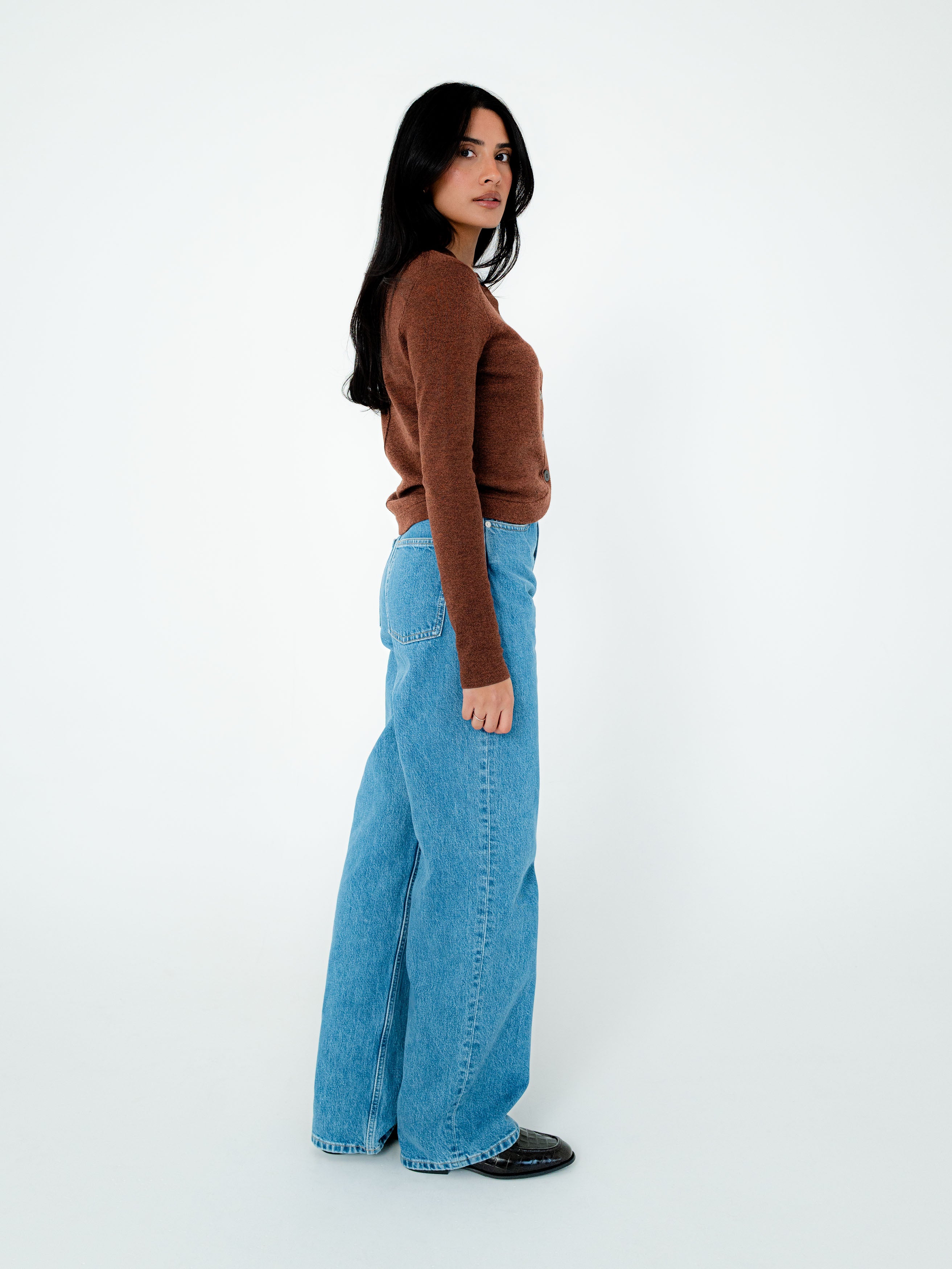 Lea Merino Wool Knit Cardigan