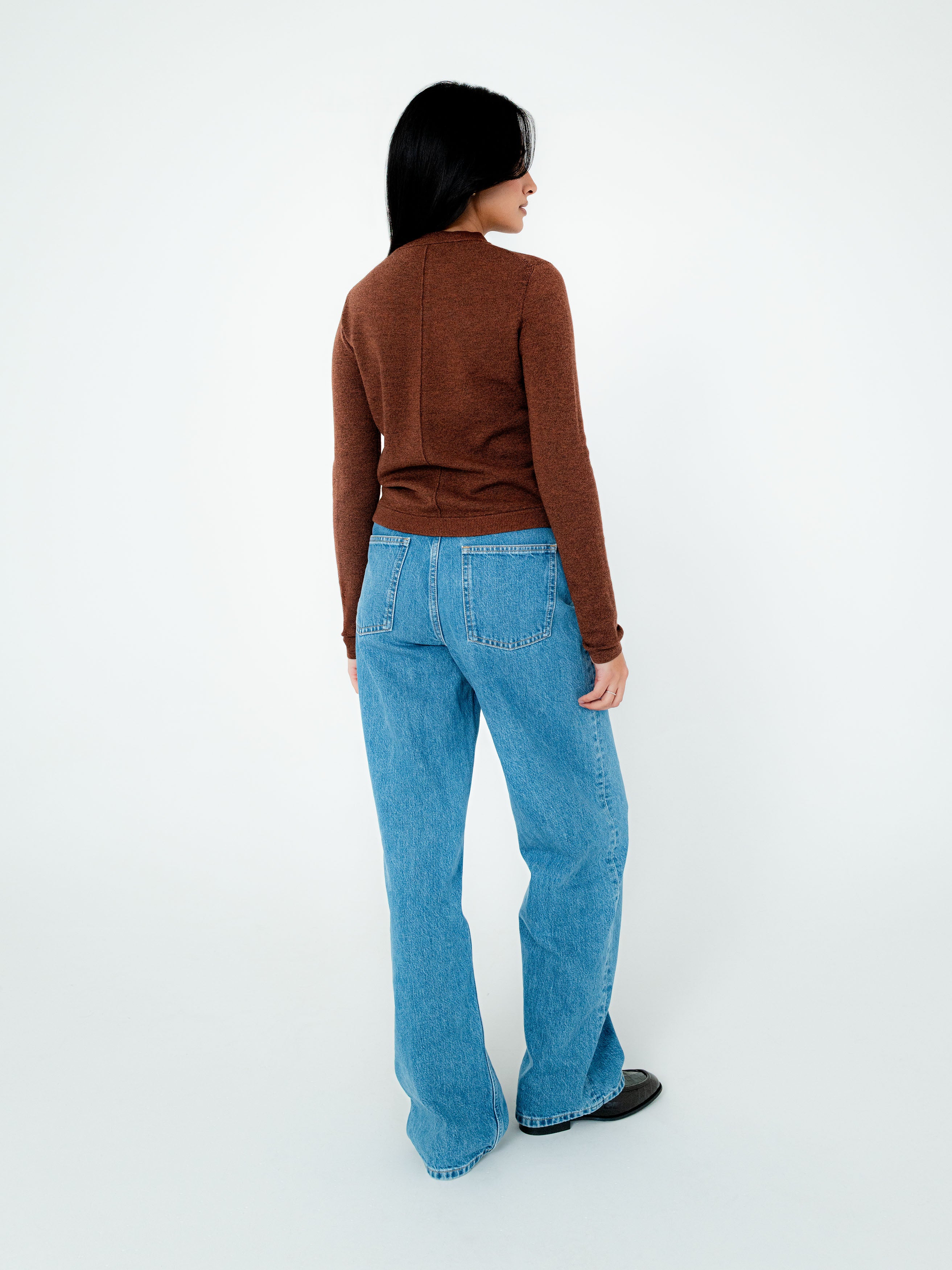 Lea Merino Wool Knit Cardigan