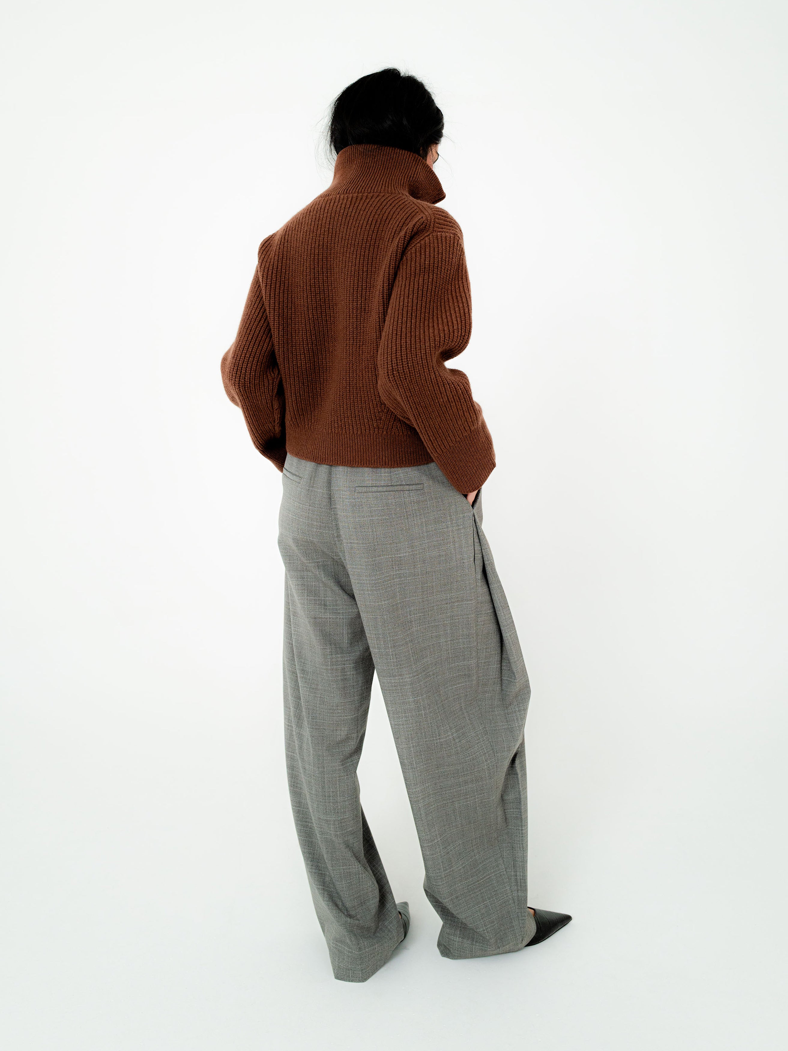 Penn Lambswool Zip Knit Jacket