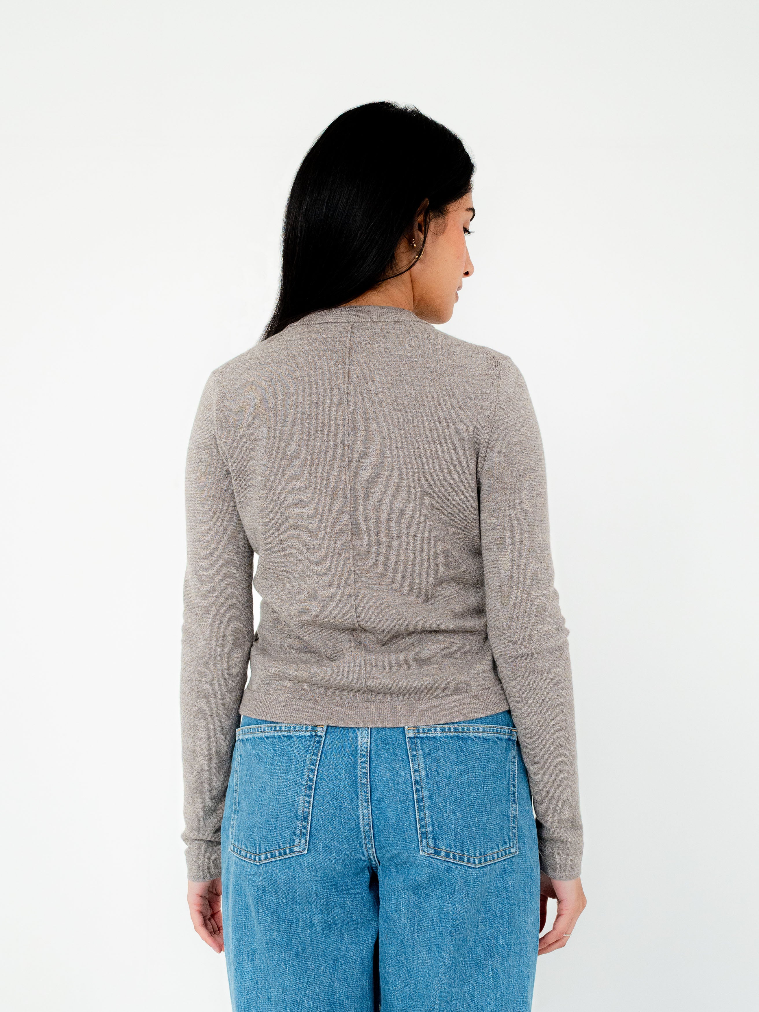 Lea Merino Wool Knit Cardigan