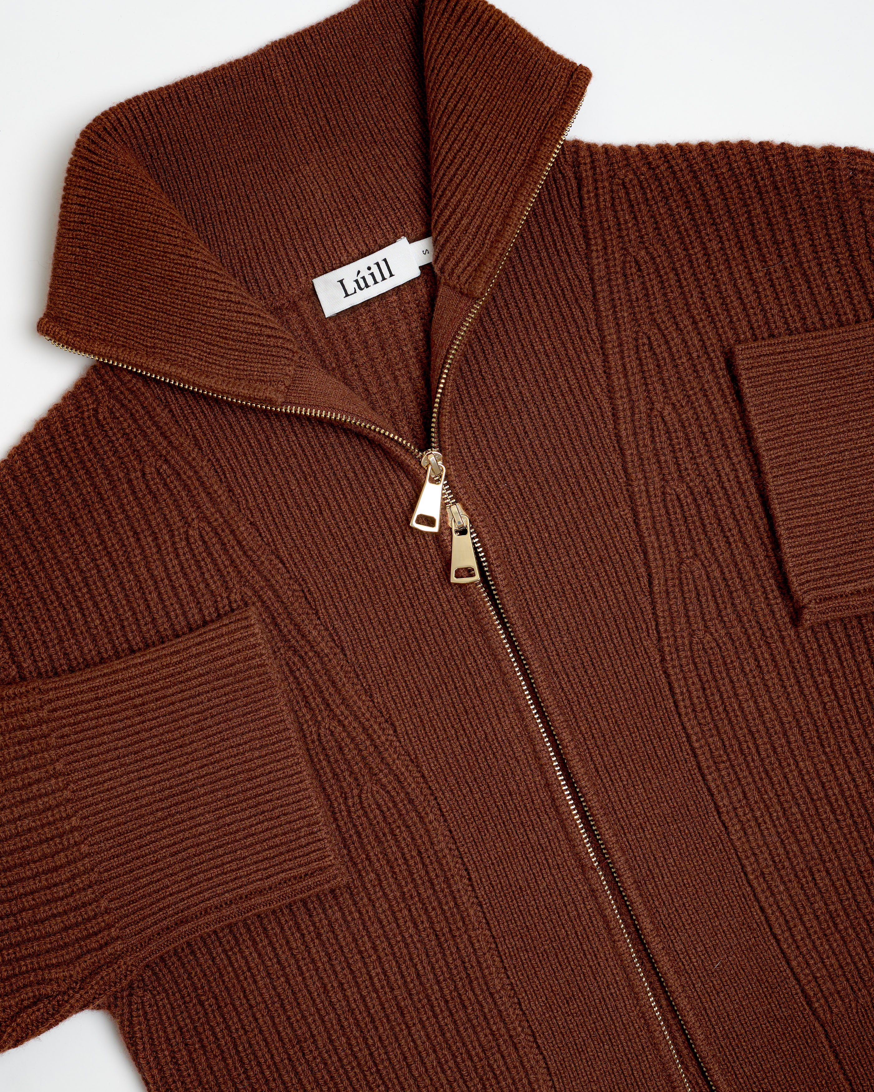 Penn Lambswool Zip Knit Jacket
