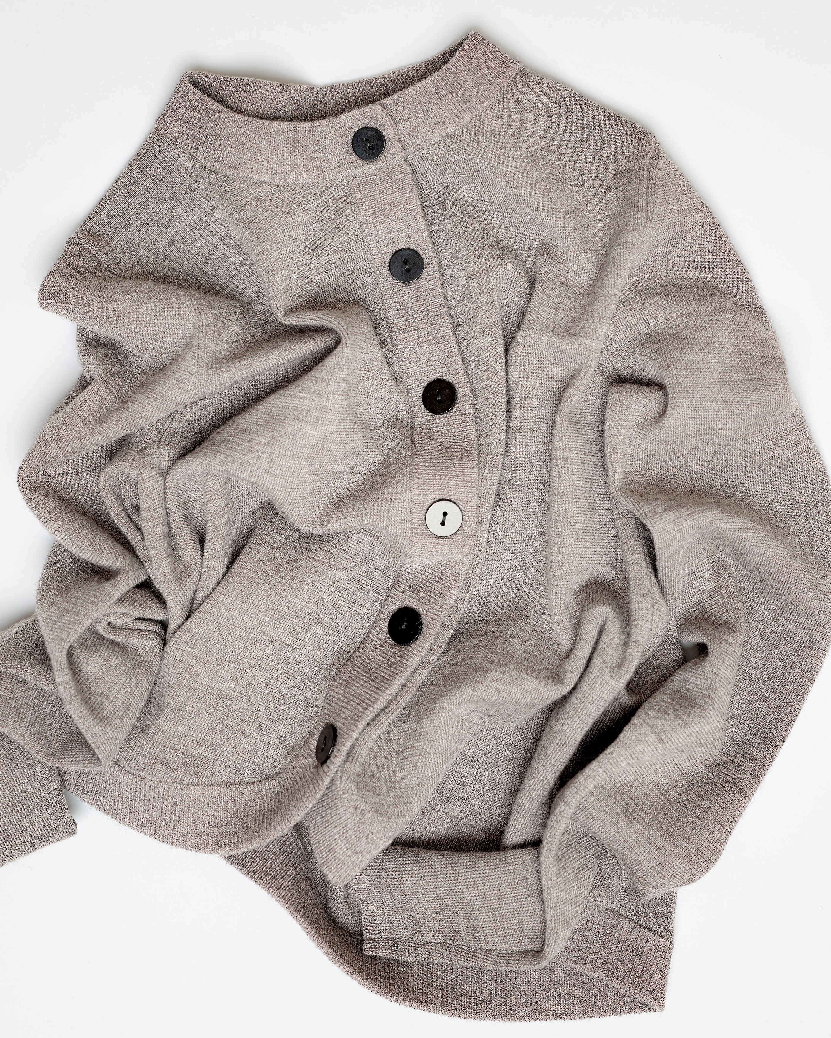 Lea Merino Wool Knit Cardigan