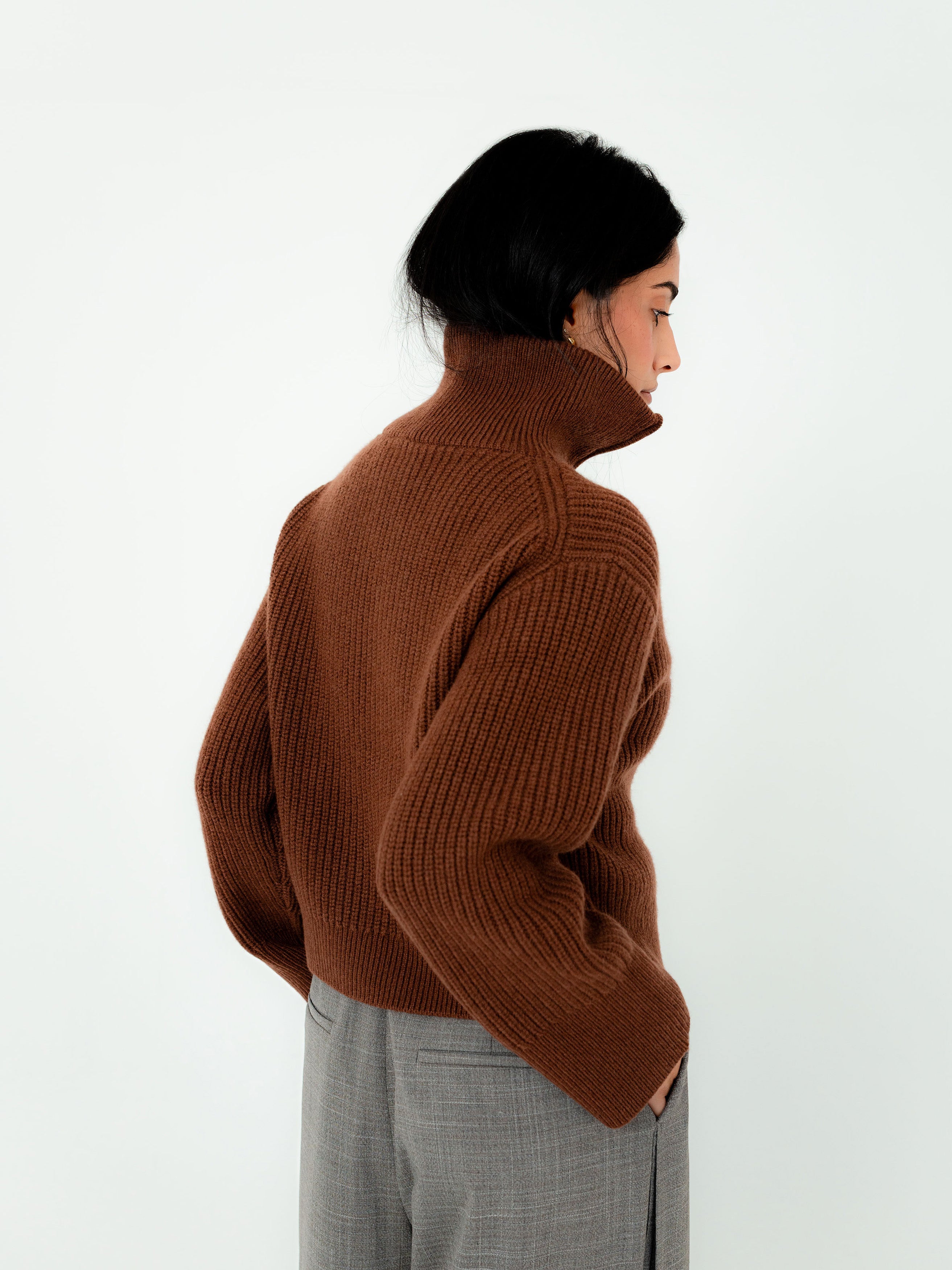 Penn Lambswool Zip Knit Jacket