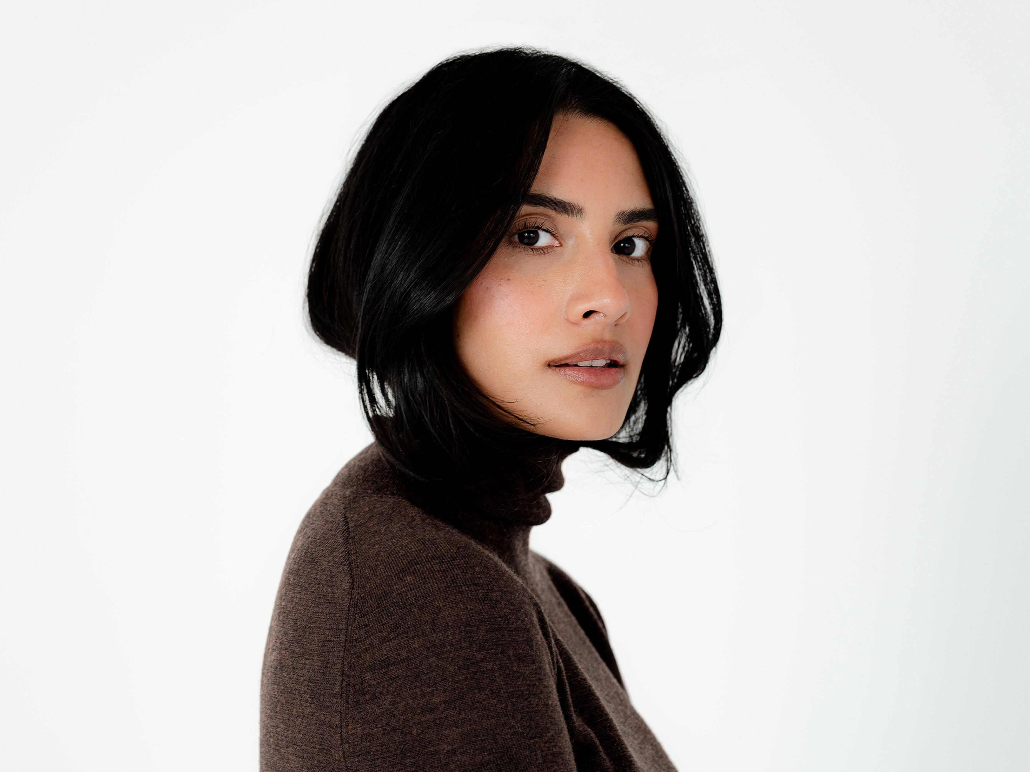 Faye Merino Wool Mock Neck Knit