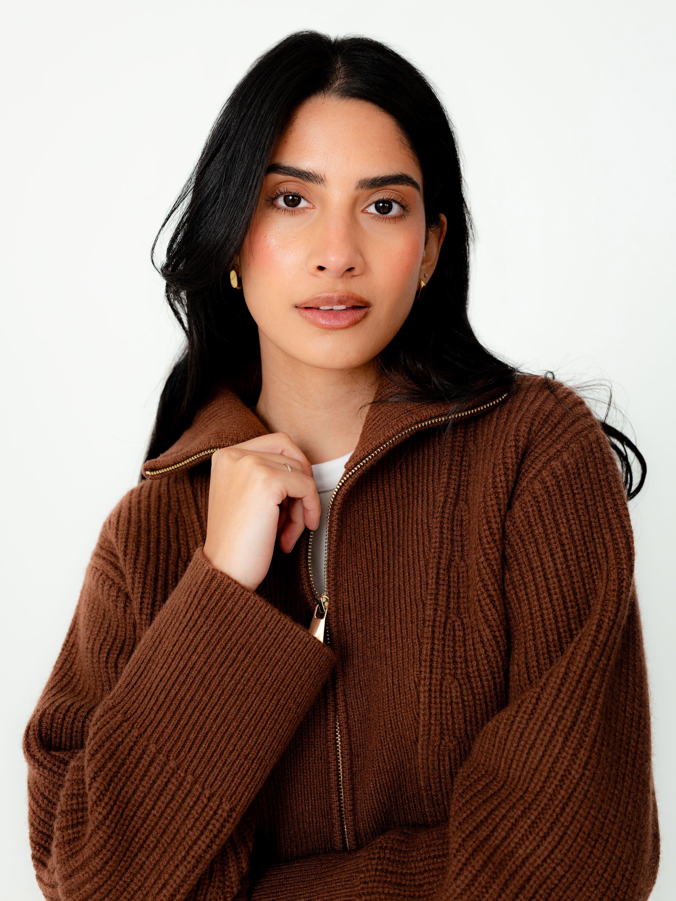 Penn Lambswool Zip Knit Jacket